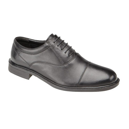 Roamers Fuller Fitting, Capped Oxford - XXX Wide - Black