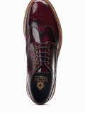 Base of London Woburn Burgandy HI Shine Leather Brogue