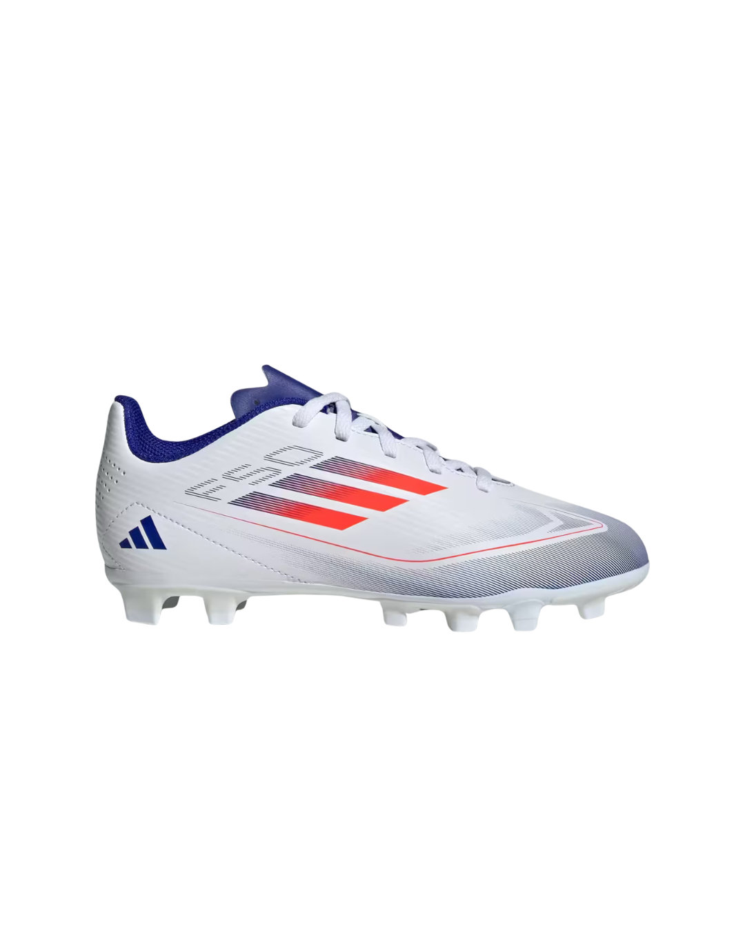 Adidas F50 Club Flexible Ground Boots - IE0611 - White /Vermilion Red/Blue