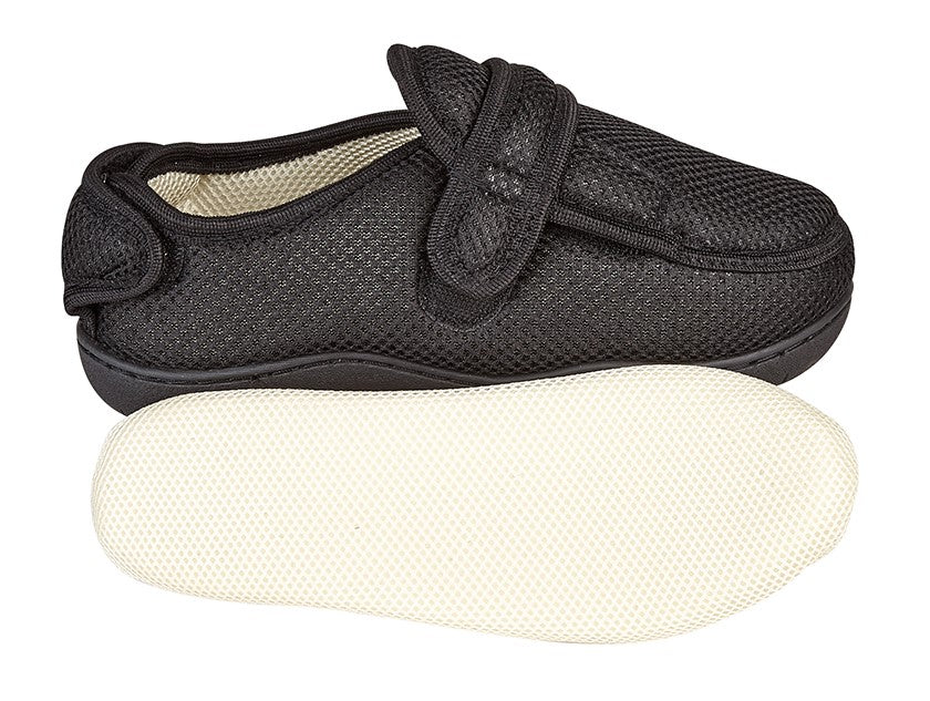 Velcro slippers extra wide hot sale