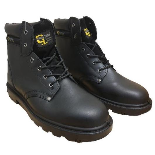 Non leather cheap steel toe boots