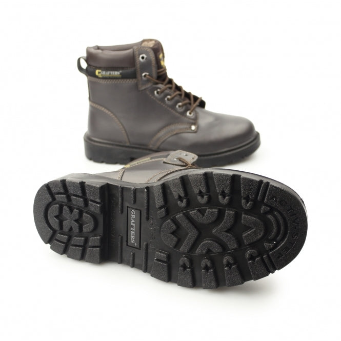 Non leather cheap steel toe boots