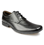 Pod Angus Black Leather Laced Shoe