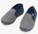 Zedzz MS219C Navy Herringbone Slipper Sale