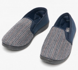 Zedzz MS219C Navy Herringbone Slipper