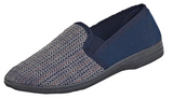 Zedzz MS219C Navy Herringbone Slipper Sale