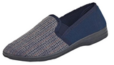 Zedzz MS219C Navy Herringbone Slipper