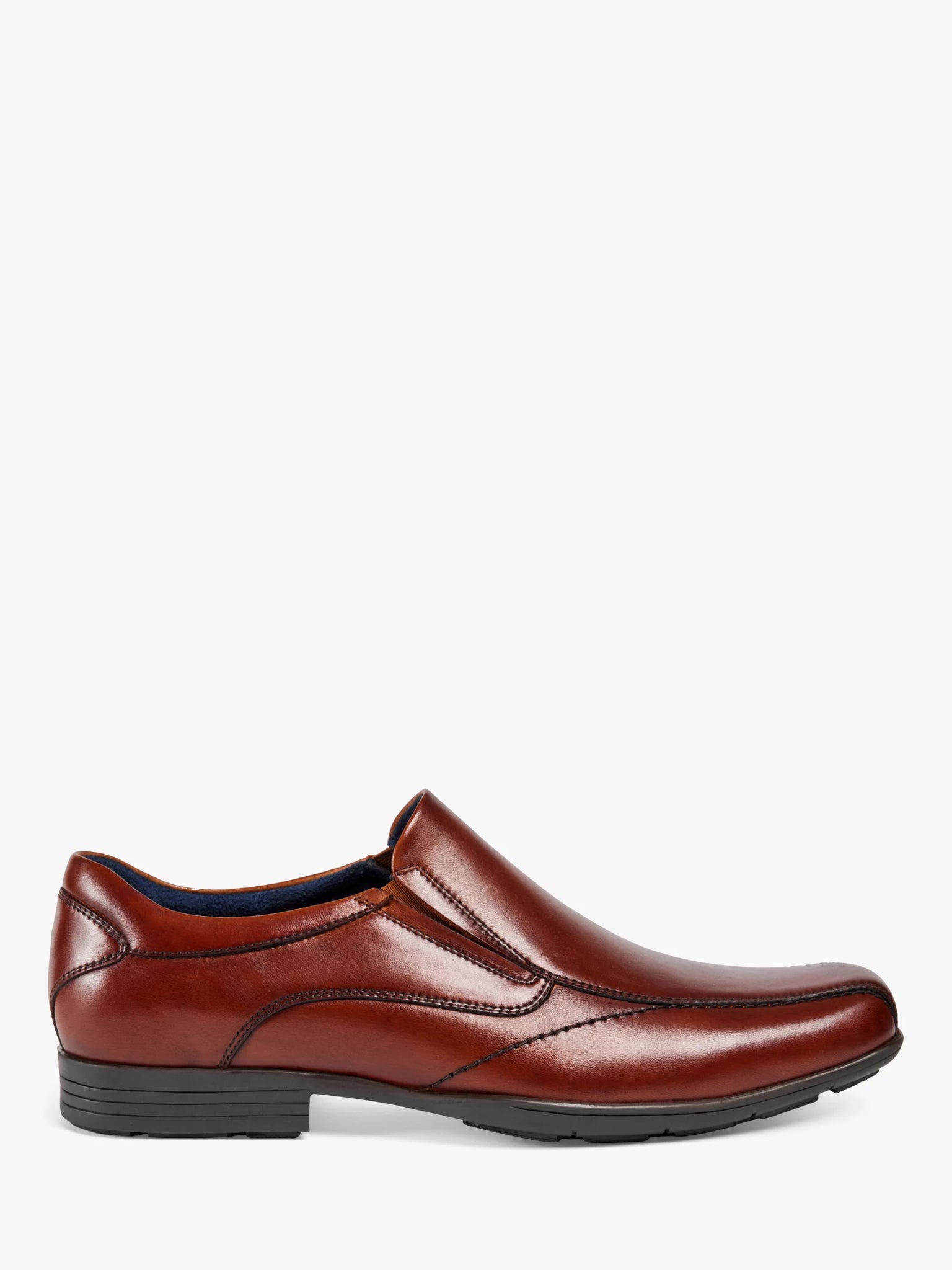 Mens leather slip sales on dress shoes