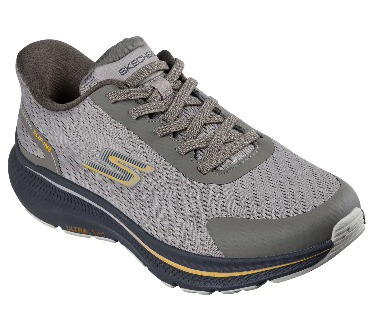 Skechers Go Run Consistent 2.0 - Wide - Taupe/Yellow 220880