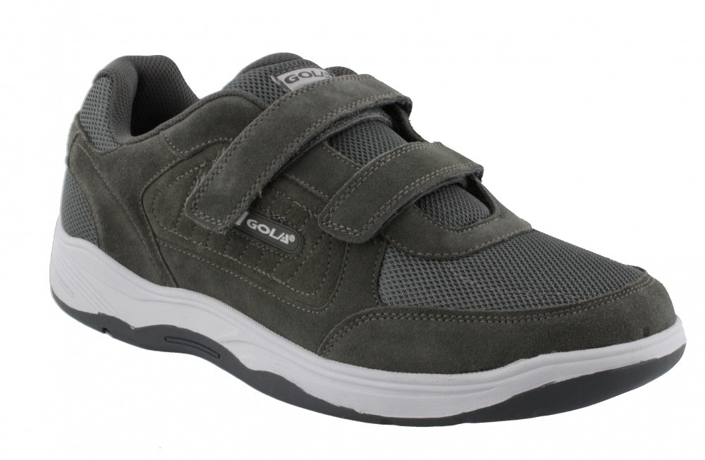 Gola Belmont 2 Suede Velcro - Charcoal