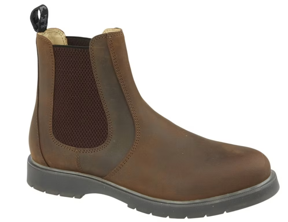 Grafters Gusset Chelsea Boots M186WB - Brown