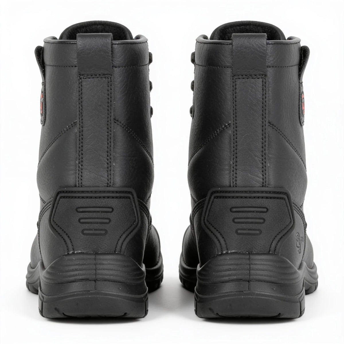 Grafters Mens Fur Lined Rigger Safety Boots - M992A - Black