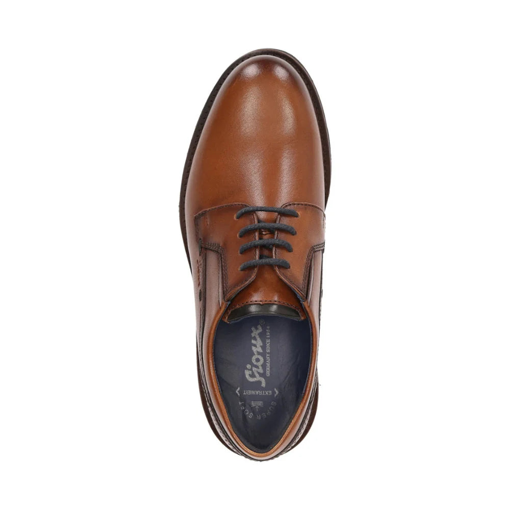 Sioux Dilip-716-H Brown Lace-Up Shoes