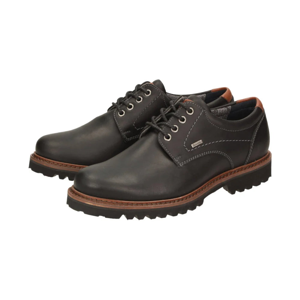 Sioux Adalrik-703-Tex-H Black Lace-Up Shoes
