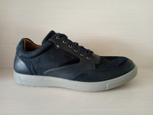 Jomos Extra Wide Dark Navy Leather and Nubuck Style H2