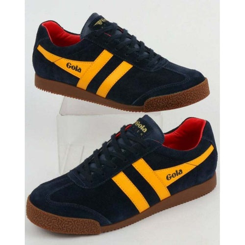 Gola Harrier Suede - Navy Yellow