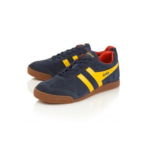 Gola Harrier Suede - Navy Yellow