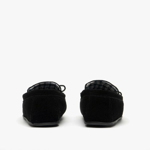 Mokkers Bruce Suede Leather Moccasin Black