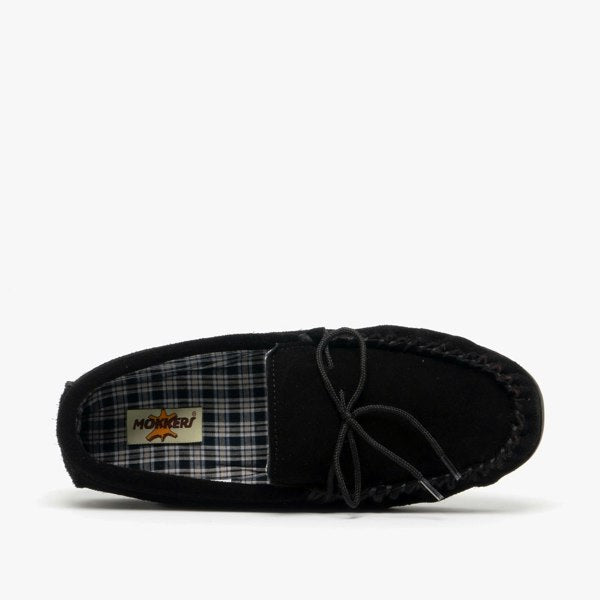 Mokkers Suede Leather Moccasin Black