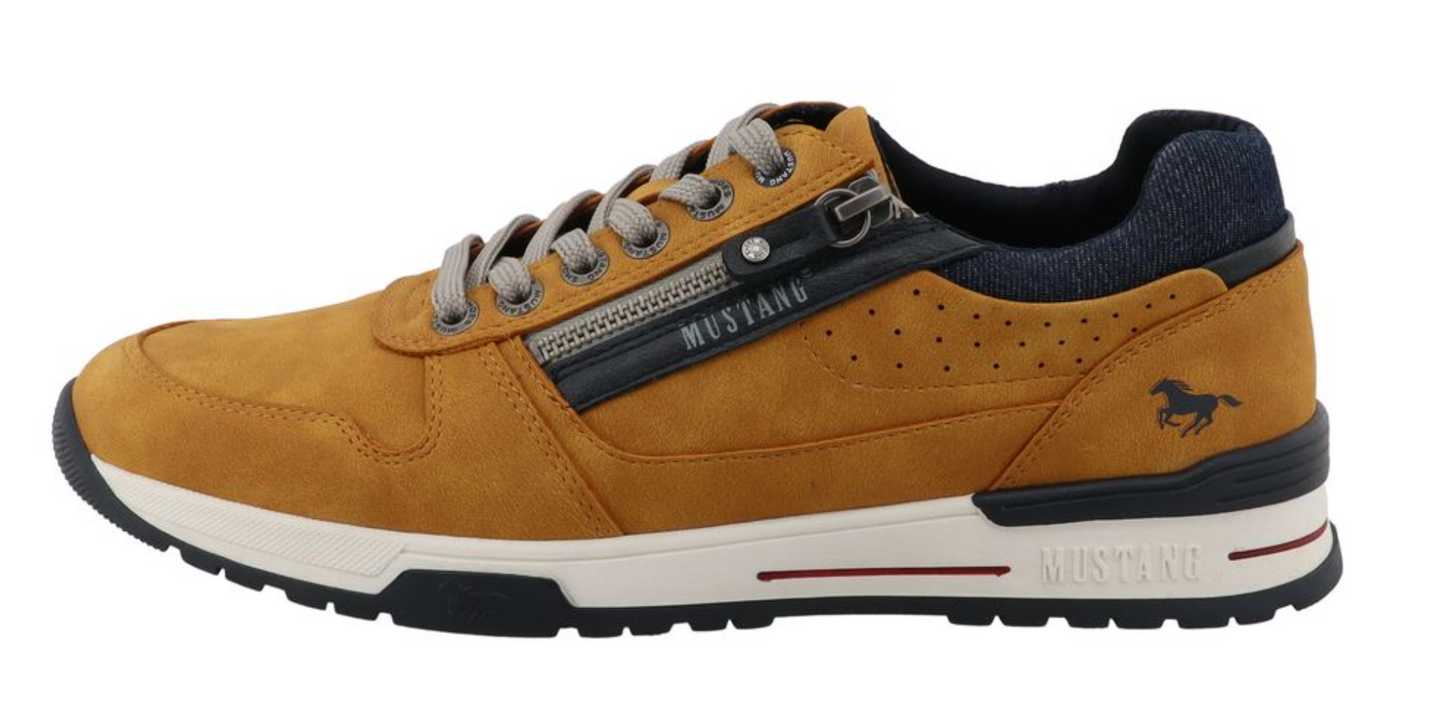Mustang Casual Sneaker Camel Navy