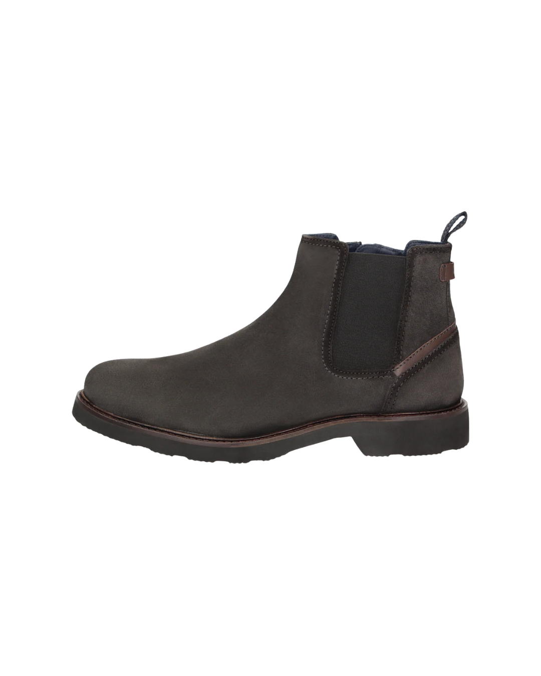 Sioux Chelsea Boot - H Wide - Dark Brown Suede (Dlip-717)