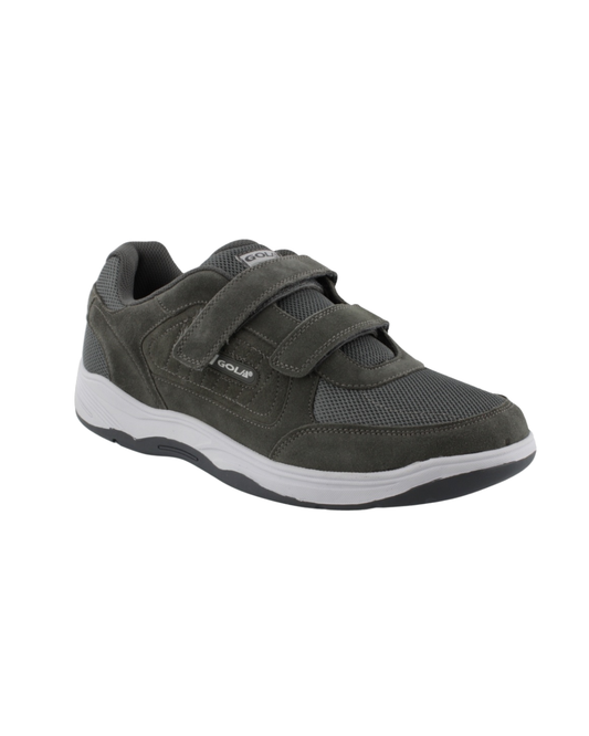 Gola Belmont 2 Suede Velcro Twin Bar - Charcoal