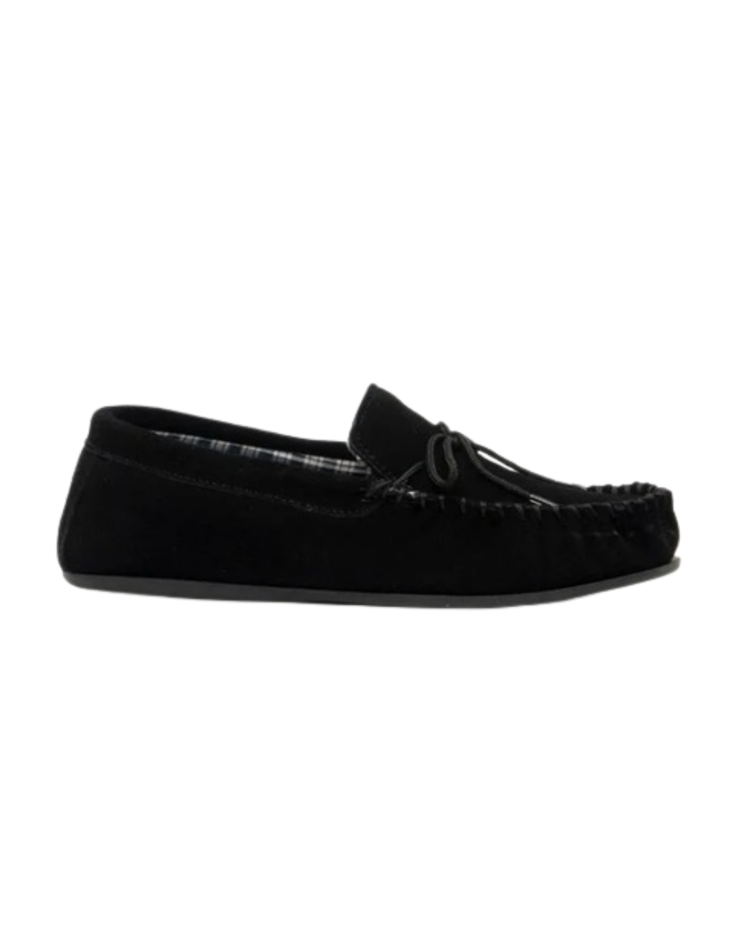Mokkers Bruce Suede Leather Moccasin Black