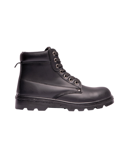 Grafters Padded Leather Safety Boots - M569A - Black