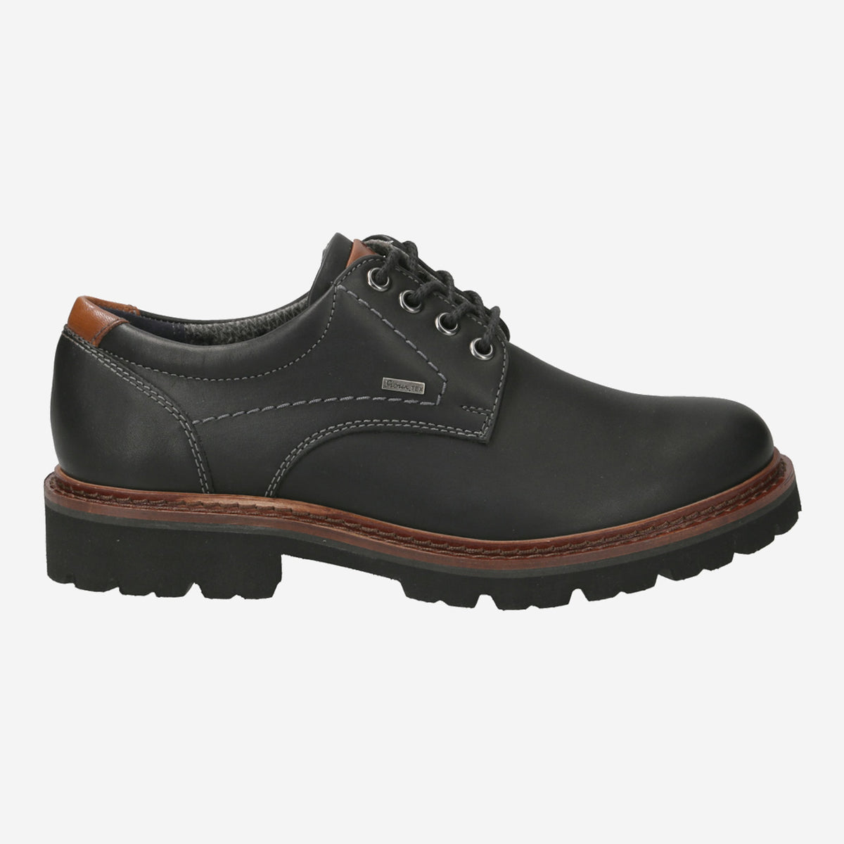 Sioux Adalrik-703-Tex-H Lace-Up Shoes Black