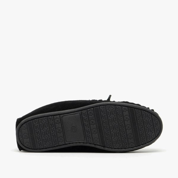 Mokkers Suede Leather Moccasin Black