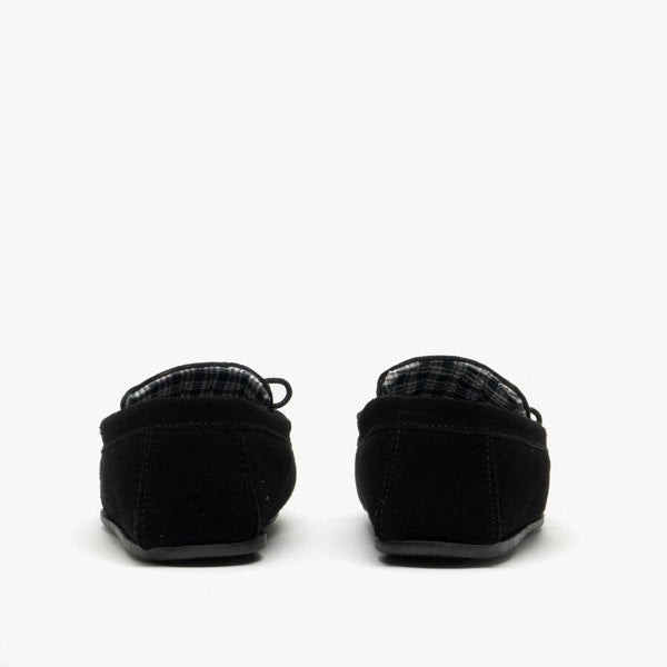 Mokkers Suede Leather Moccasin Black