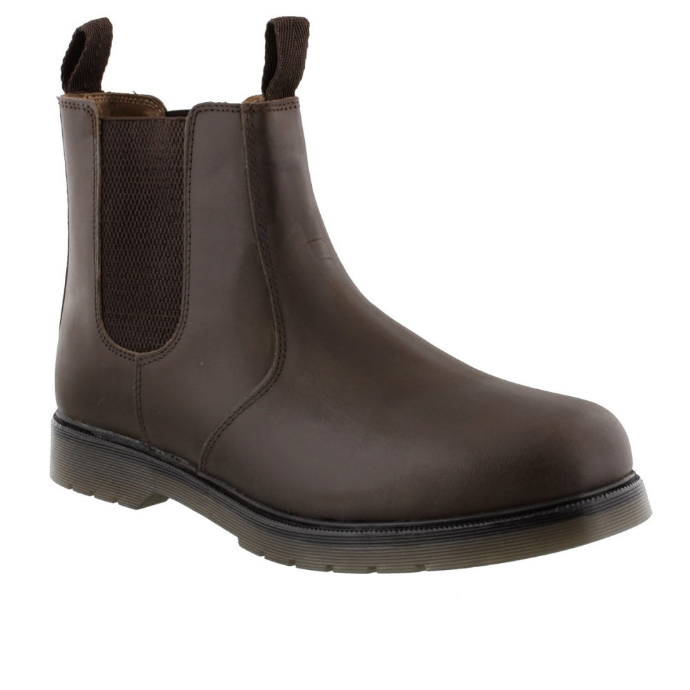 Amblers Chelmsford Waxy Leather Chelsea Boot brown