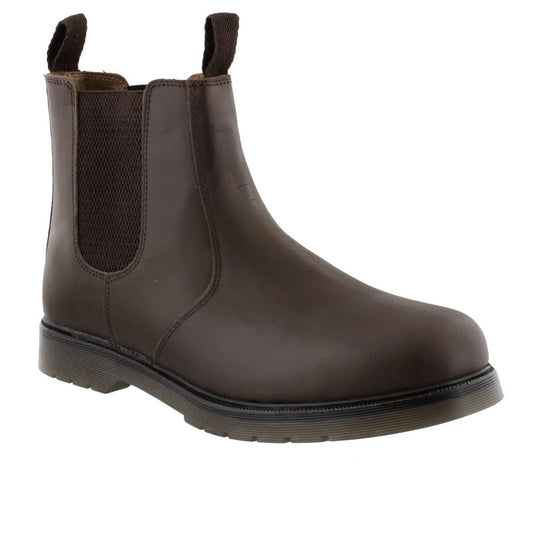 Amblers Chelmsford Waxy Leather Chelsea Boot brown