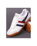 GOLA HARRIER White/Navy/Red Leather