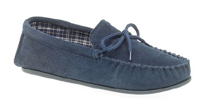 Mokkers Slippers Bruce Navy Suede Small Fitting