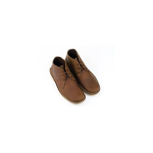 Roamers 3 Eyelet Dessert Boot - Leather Wide Fit - M378GB