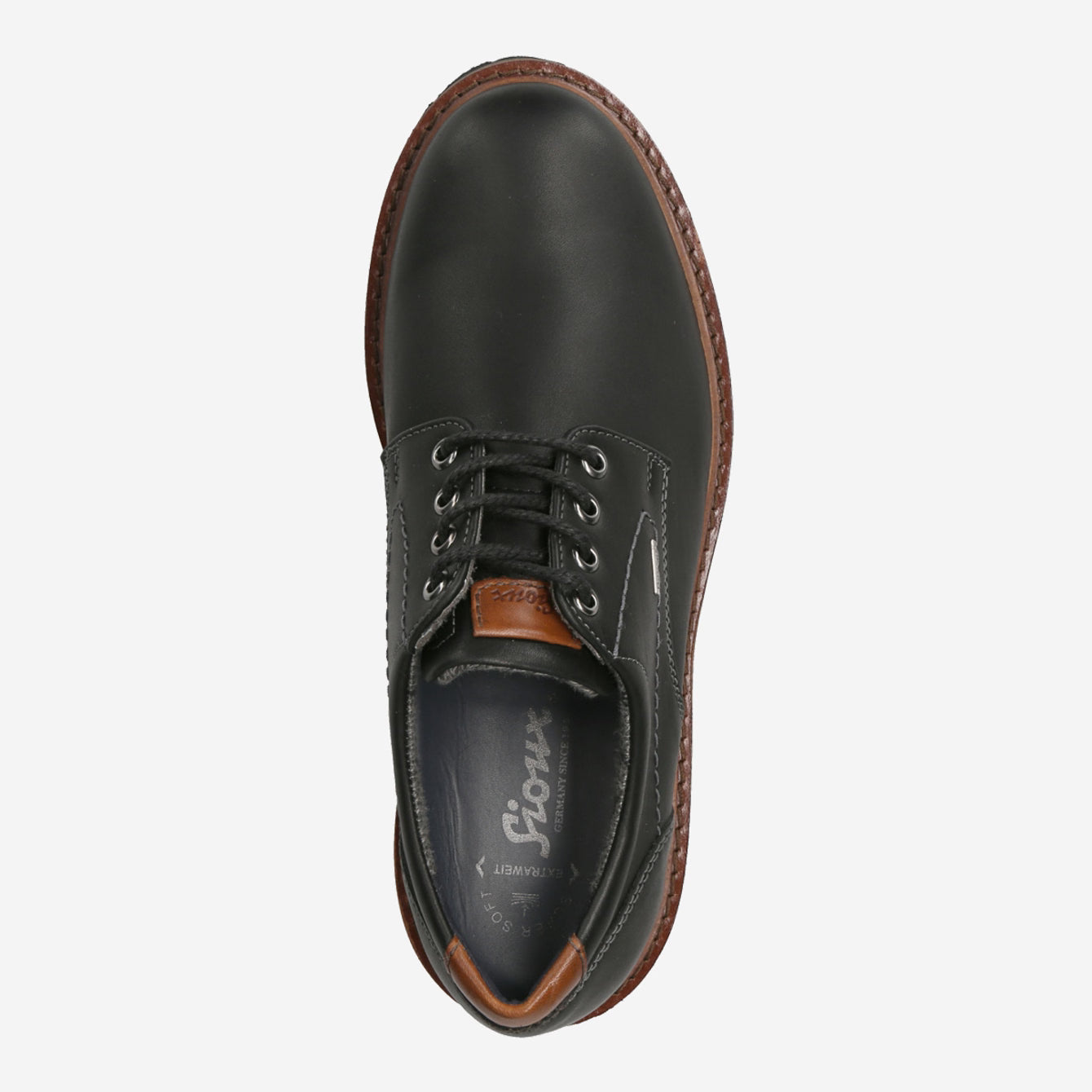 Sioux Adalrik-703-Tex-H Lace-Up Shoes Black