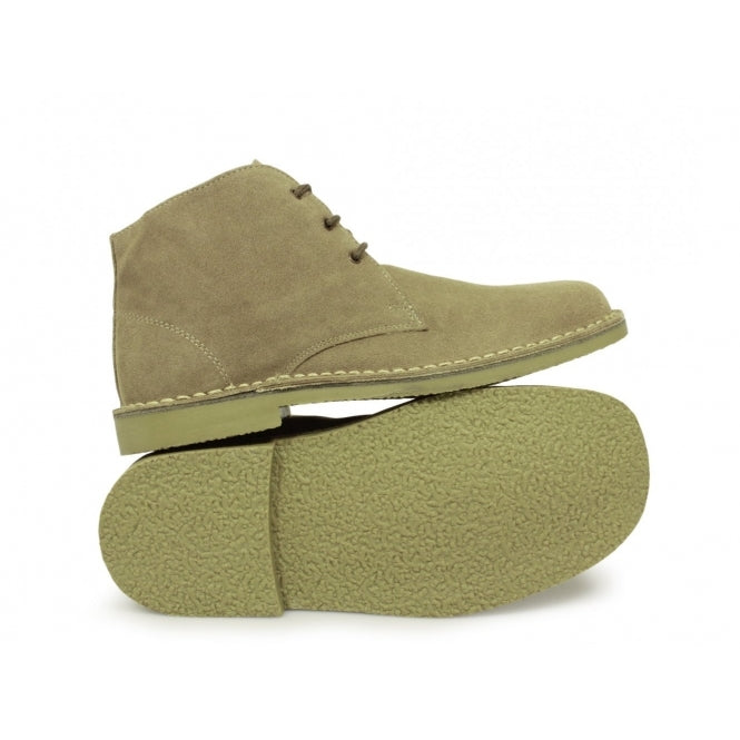 Roamers Wide Fit Suede Desert Boot sand
