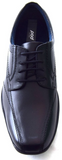 Pod Angus Black Leather Laced Shoe